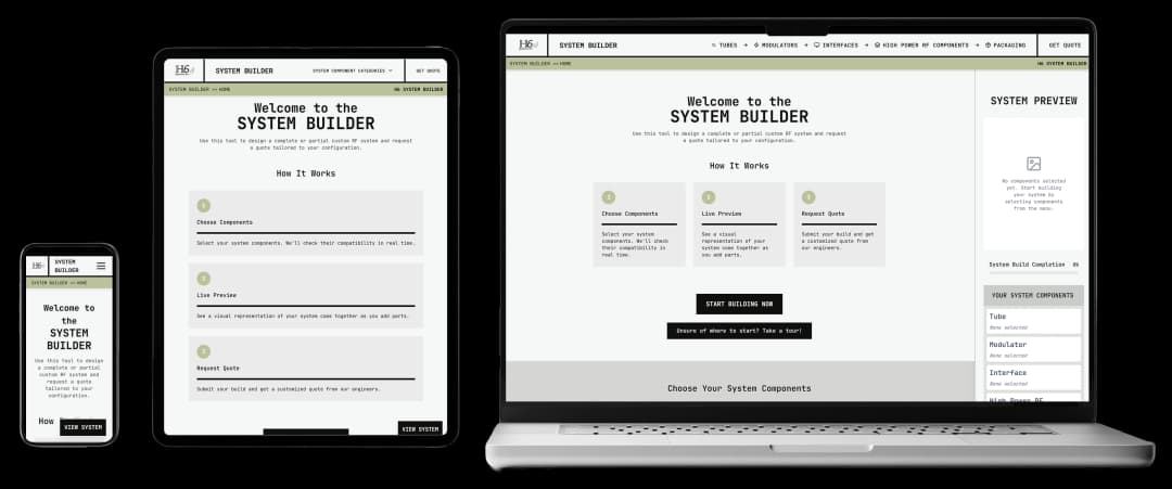 Client Project: H6 Systems Inc. System Builder Web Application