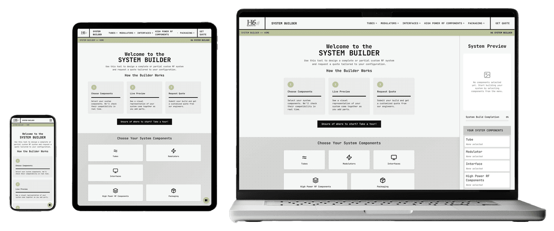 Client Project: H6 Systems Inc. System Builder Web Application