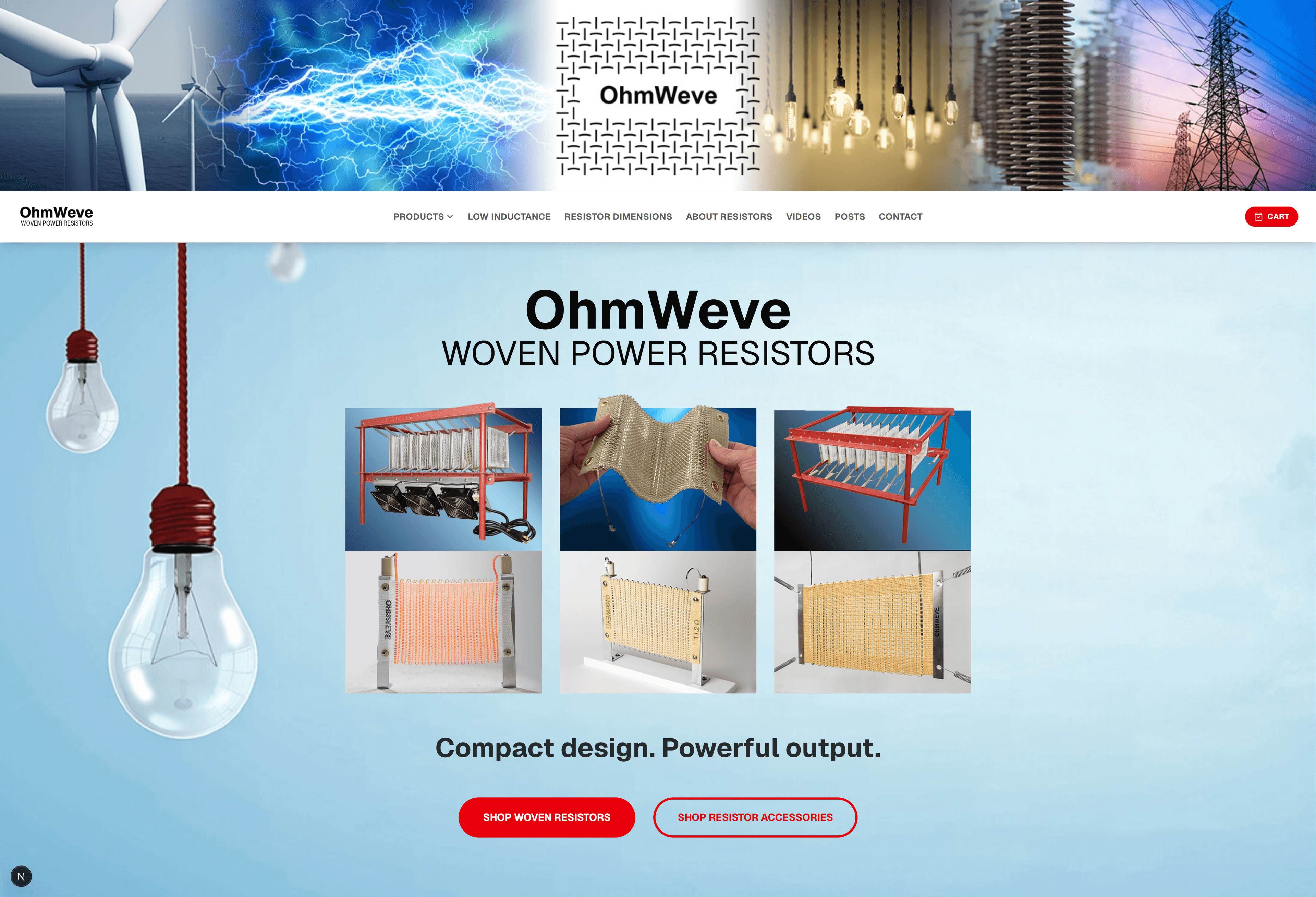OhmWeve E-commerce Platform Mockup